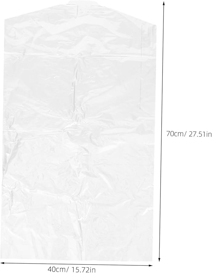 GLEAVI 60 قطعة أغطية ملابس بلاستيكية لتخزين الملابس أكياس تنظيف جاف مضادة للغبار - Image 2